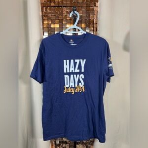 COW Bell Brewery Hazy Days Juicy IPA T Shirt Size Large